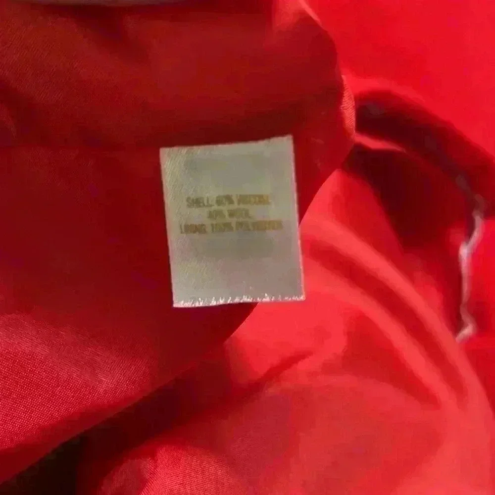 Kate Spade Luna red fluted sleeve wool shift dress - Picture 9 of 13